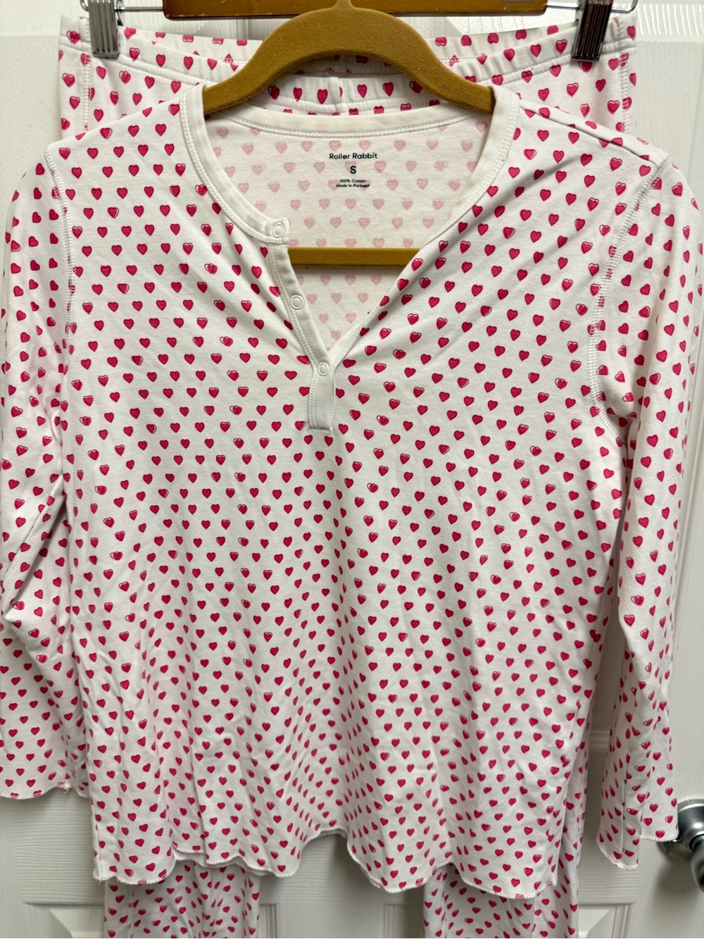 Roller Rabbit Pink Heart Pajama Set - Picture 2 of 16